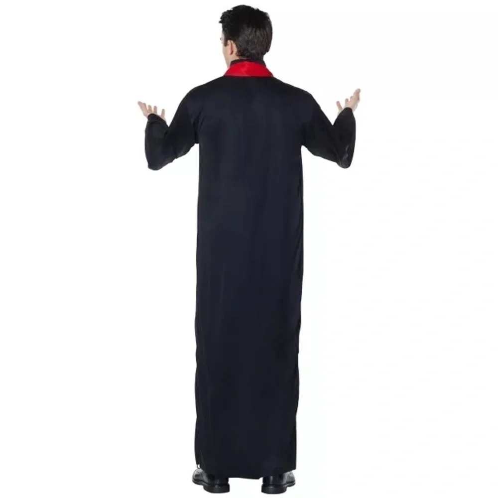 NWT Spirit Halloween Adult One Size Priest Costume Robe Religious Catholic‎ New - Picture 2 of 8